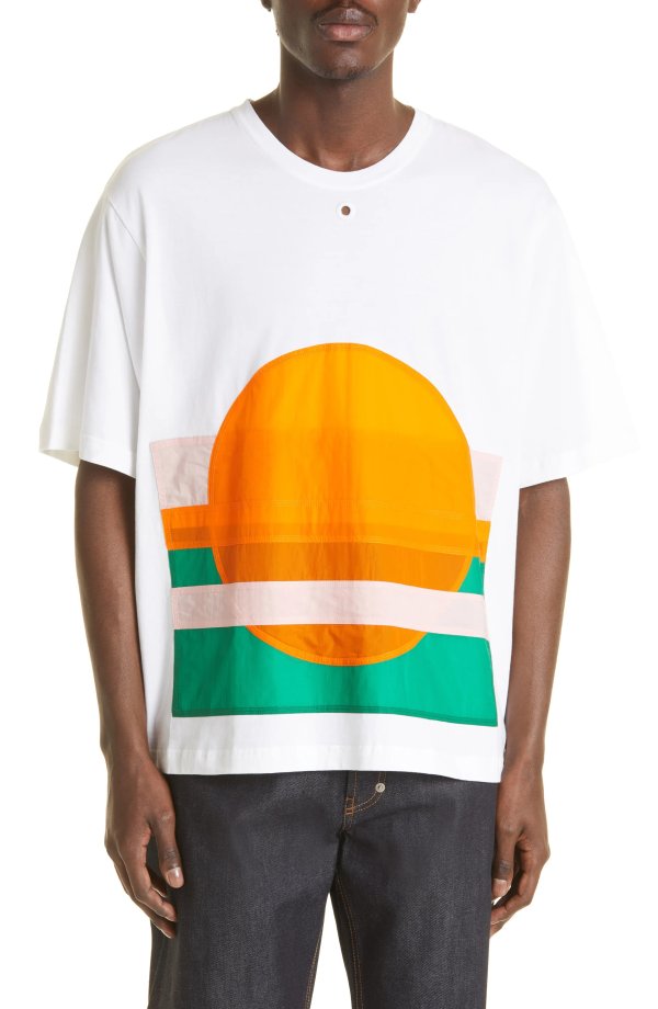 Oversize Sun Applique T-Shirt