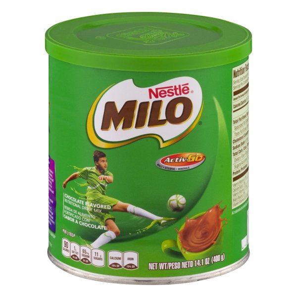 (11 Pack) NESTLE MILO Chocolate Flavored Nutritional Drink Mix 14.1 oz. Canister