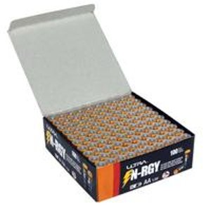 100 Pack Of Ultra N-RGY AA Or AAA Alkaline Batteries 1.5v (U12-42470)