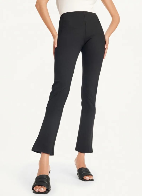 Slim Seamed Pant With Side Slit - DKNY