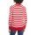 Women's Long Sleeve Side Button Striped Sweater