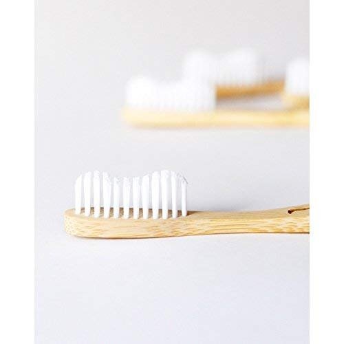 Wowe Lifestyle Natural Organic Bamboo Toothbrush Eco-Friendly Wood, Ergonomic Biodegradable Handle , Soft BPA Free Bristles, Pack of 4