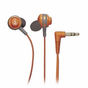 Audio Technica Core Bass In-Ear Headphones (Red, Orange)