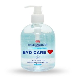BYD Care Moisturizing Hand Sanitizer Fragrance-Free 16.9 Oz Pump Bottle
