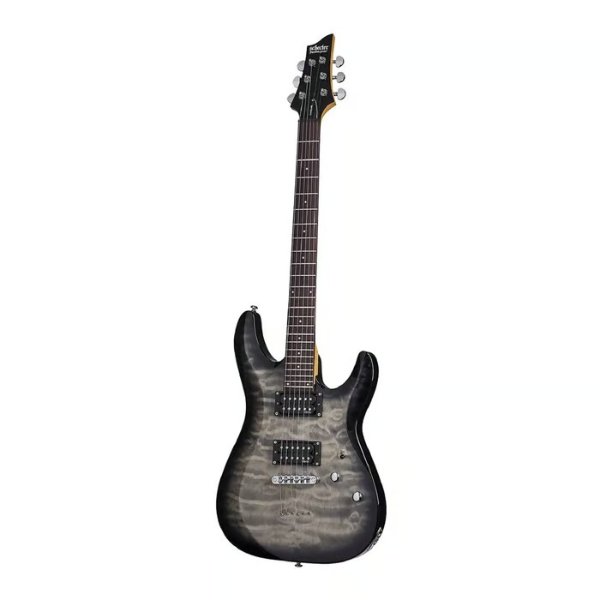 Schecter C-6 Plus 6-String Electric Guitar (Right-Hand, Charcoal Burst)