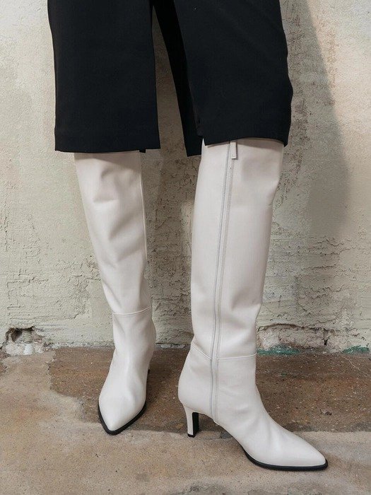 Soft Long Boots Ivory