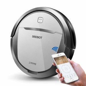 ECOVACS DEEBOT M80 Pro Robotic Vacuum Cleaner with Mop and Water Tank, for Hard Floor, Low-pile Carpet, APP Control