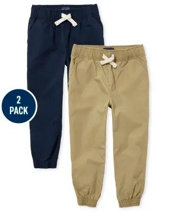 Boys Uniform Woven Pull On Jogger Pants 2-Pack | The Children's Place - MULTI CLR