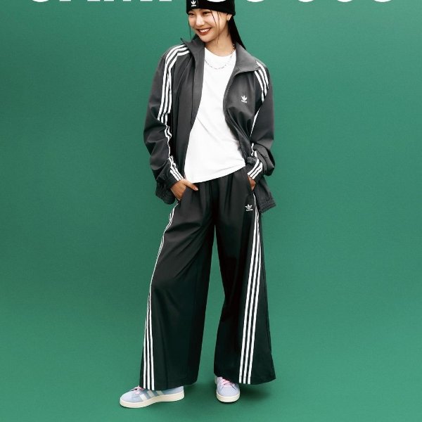 Iconic Wrapping 3-Stripes Snap Track Pants