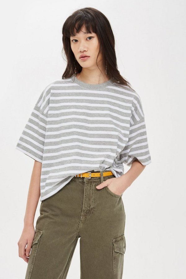 Striped Boxy T恤