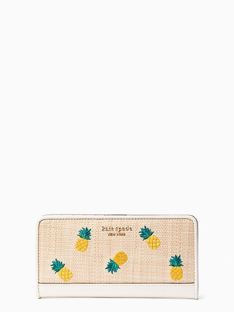 darcy large slim pineapple bifold wallet