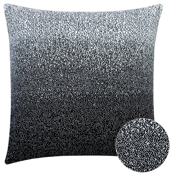 Terran Black and White Ombre Cushion Cover - Contemporary - Decorative Pillows - by Houzz