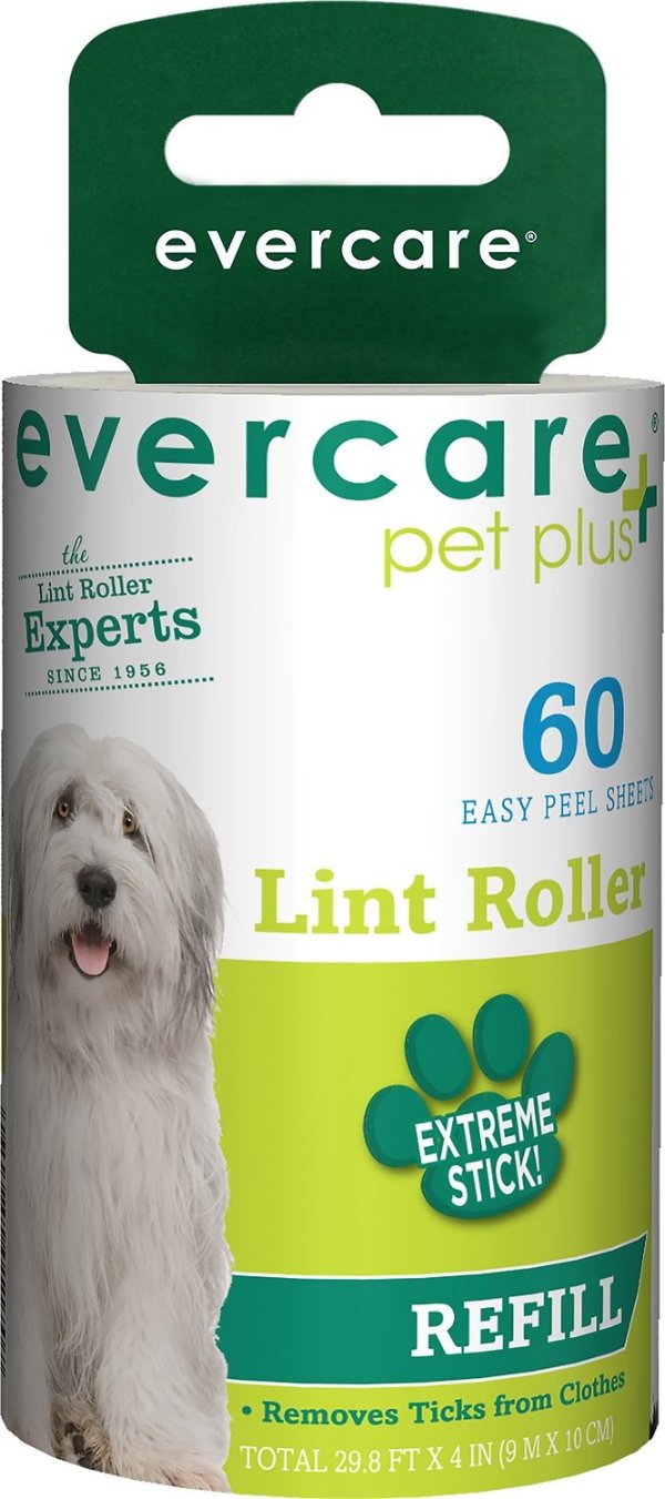 Extreme Stick Pet Lint Roller Refill, 60 sheets - Chewy.com