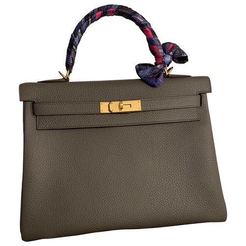 Kelly 32 leather handbag 12 Hermes