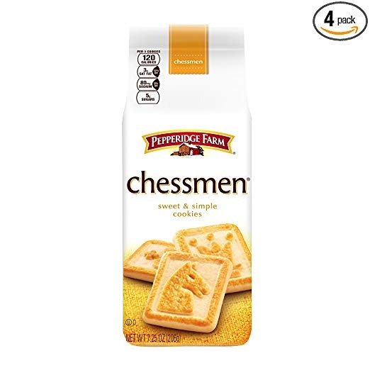 Chessmen Cookies, 7.25-ounce (pack of 4)