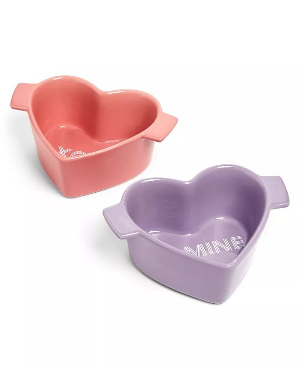2-Pc. Heart Stoneware Cocotte Set, Created for Macy's