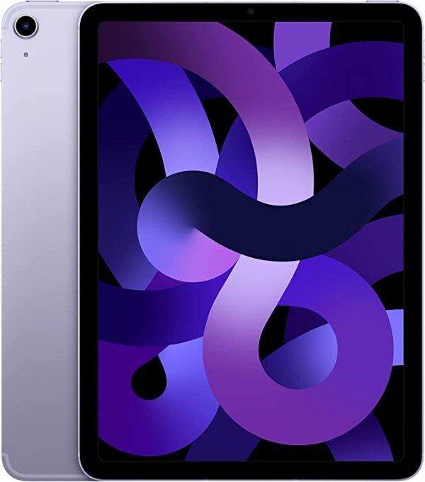 2022 Apple iPad Air (10.9-inch, Wi-Fi + Cellular, 256GB) - Purple 