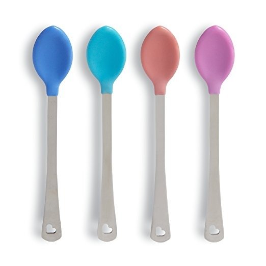 White Hot Safety Spoons 4 Ct