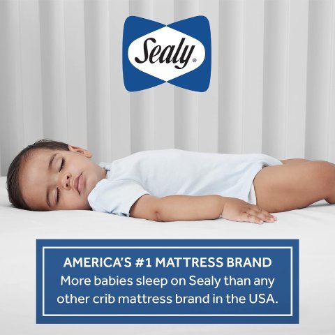 封面防过敏婴儿小童床垫$102Sealy 多款防污防水婴儿床垫，以及床垫保护套等低至$15.29