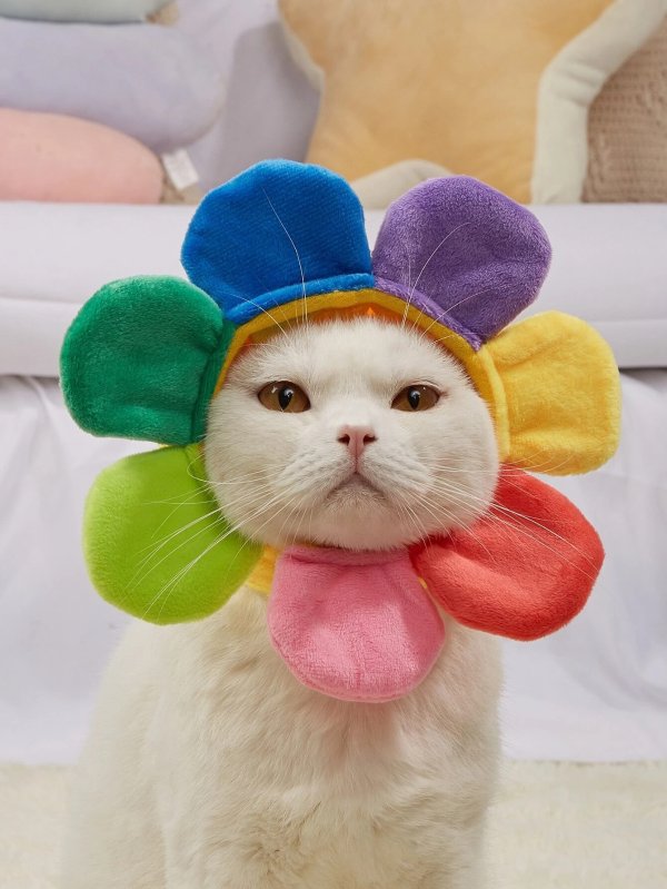 Flower Design Pet Headwear