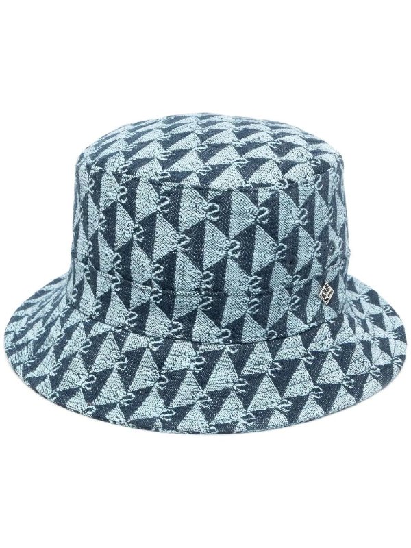 embroidered monogram bucket hat