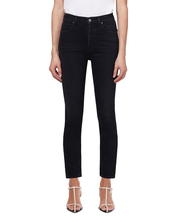 Nico Cropped Straight-Leg Jeans