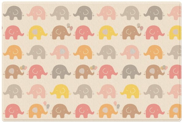 Baby Soft Play Mat Large Size - Little Elephant 