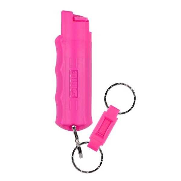 3-in-1 Pepper Spray, CS Tear Gas & UV Dye, Pink Color