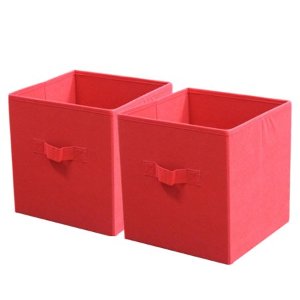 Mainstays 可折叠10.5“x 10.5”储物箱 2个入