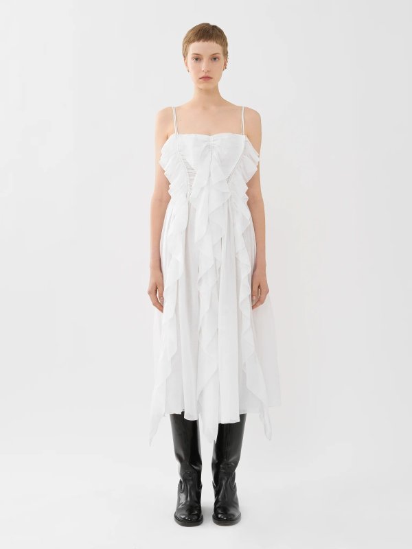 Ruffled Midi Dress |US