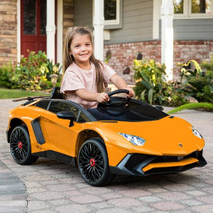 Best Choice Products 12V Kids Ride-On Lamborghini Aventador SV Car RC Toy w/ Horn, LED Lights