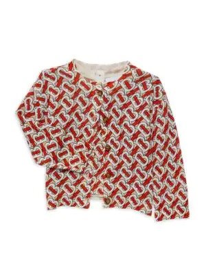 Baby Girl's & Little Girl's 2-Piece Merino Wool Top & Cardigan Set
