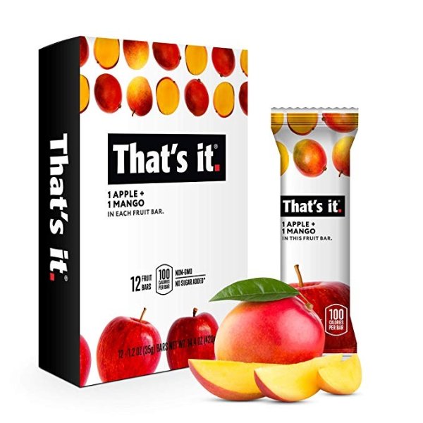 Apple + Mango 100% Natural Real Fruit Bar