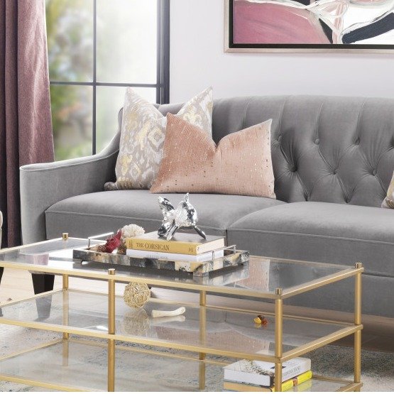 Ken Upholstered Sofa - Transitional - Sofas - by Jennifer Taylor Home