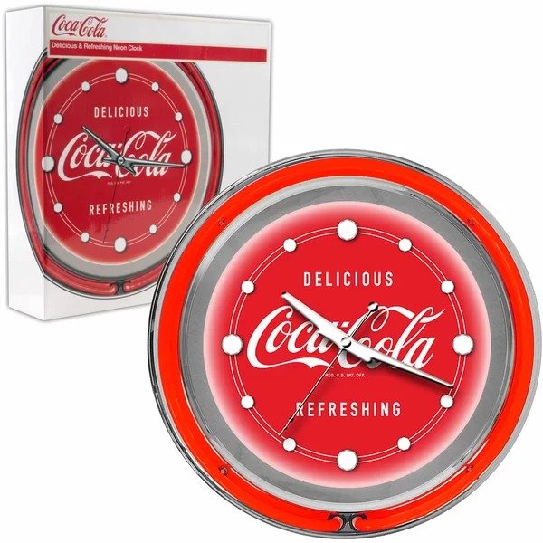可口可乐Logo图案 挂墙钟表