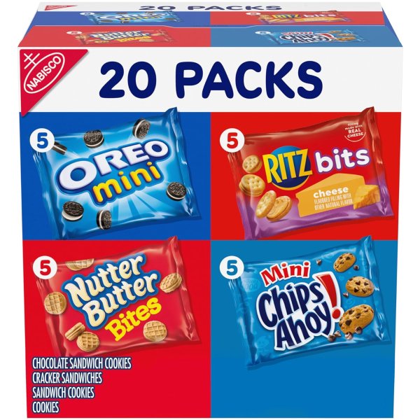 Nabisco Classic Mix Variety Pack 20 Snack Packs