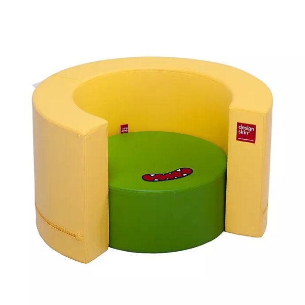 Design Skins Transformable Play Furniture Tunnel Sofa in Yellow | buybuy BABY