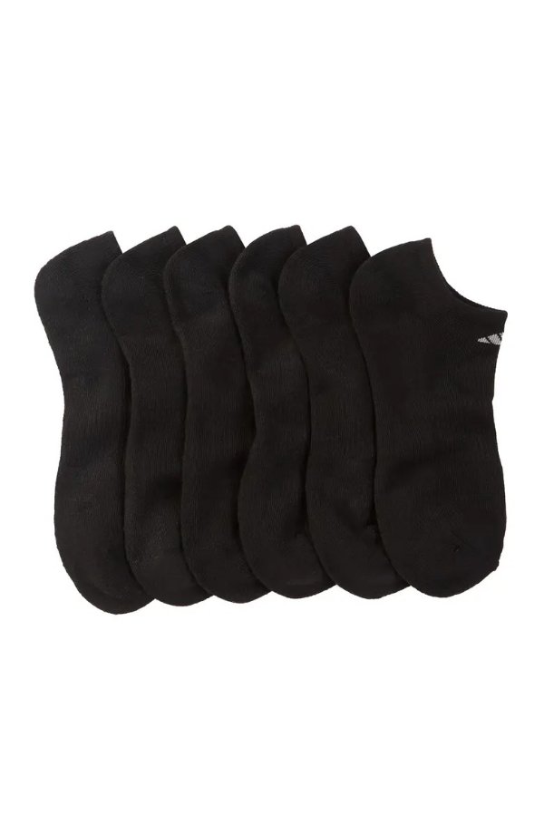 Cushioned No Show Socks - Pack of 6