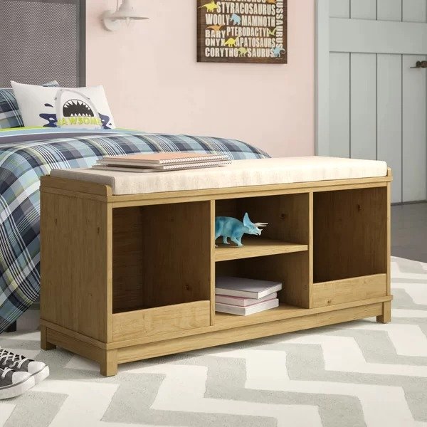 Kronqui Four-Cubby Upholstered Storage BenchKronqui Four-Cubby Upholstered Storage BenchRatings & ReviewsMore to Explore