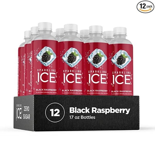 黑莓气泡水 17 fl oz 12瓶装