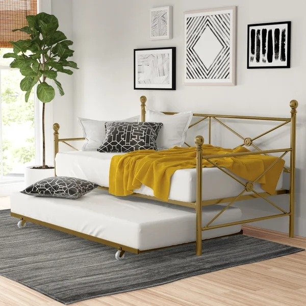 Timberwyck Metal Daybed with TrundleTimberwyck Metal Daybed with TrundleRatings & ReviewsCustomer PhotosQuestions & AnswersShipping & ReturnsMore to Explore