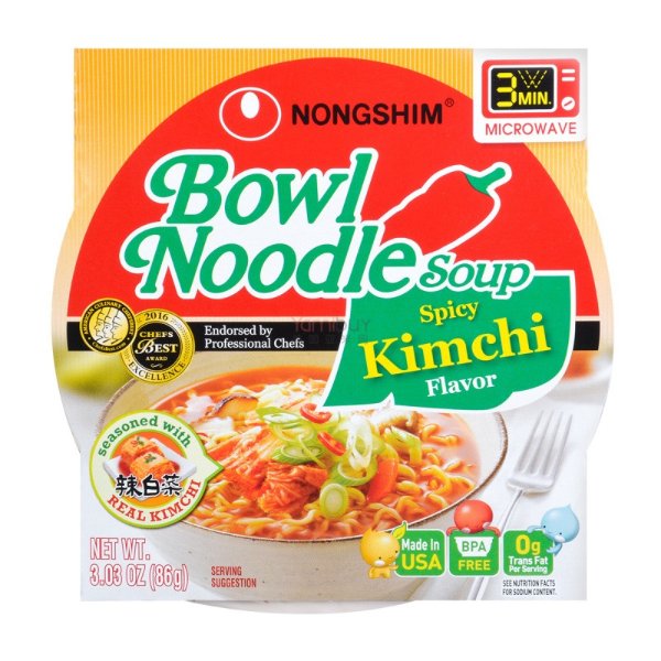 NONGSHIM Bowl Noodles Soup Kimchi Flavor 86g