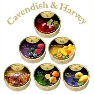 Cavendish & Harvey 6-Flavor Drops Variety, 5.3 oz Tins in a Gift Box (Pack of 6)