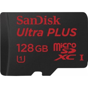 SanDisk Ultra Plus 128GB microSDXC Class 10 UHS-1 Memory Card