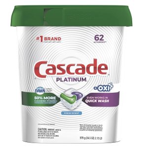 Cascade 洗碗机专用洗碗球 62颗 Oxi 强效去污 无磷环保配方