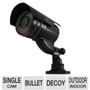Night Owl Black Indoor/Outdoor Decoy Bullet Camera with Flashing LED Light (DUM-BULLET-B)