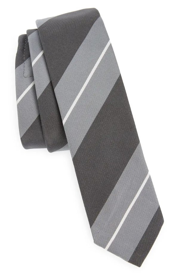 Repp Stripe Silk & Cotton Tie