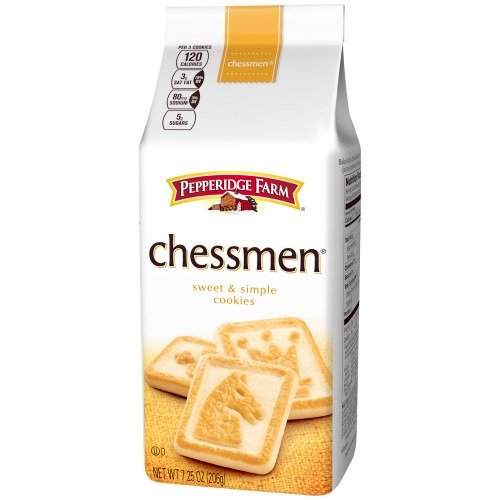 (2 Pack) Pepperidge Farm Chessmen Butter Cookies, 7.25 oz. Bag