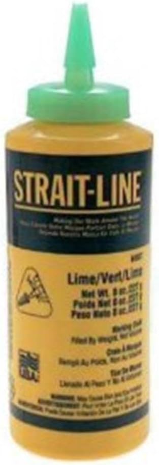IRWIN Tools STRAIT-LINE 64907 High-Visibility Marking Chalk, 8-ounce, Green (64907) - Construction Marking Tools - Amazon.com
