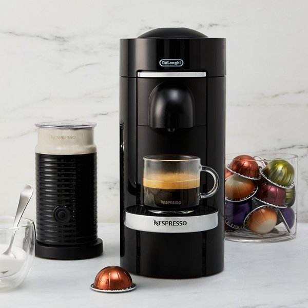 VertuoPlus Deluxe Coffee and Espresso Machine Bundle by De'Longhi